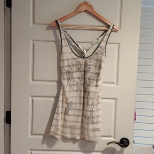 2/$12 Miss Me tank with shear silk front layer